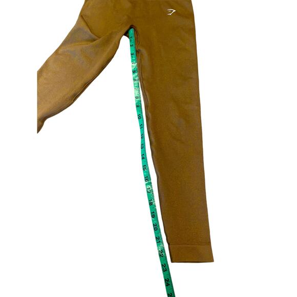 Gymshark ADAPT FLECK SEAMLESS LEGGINGS Mineral | Light Brown Small - Picture 6 of 7